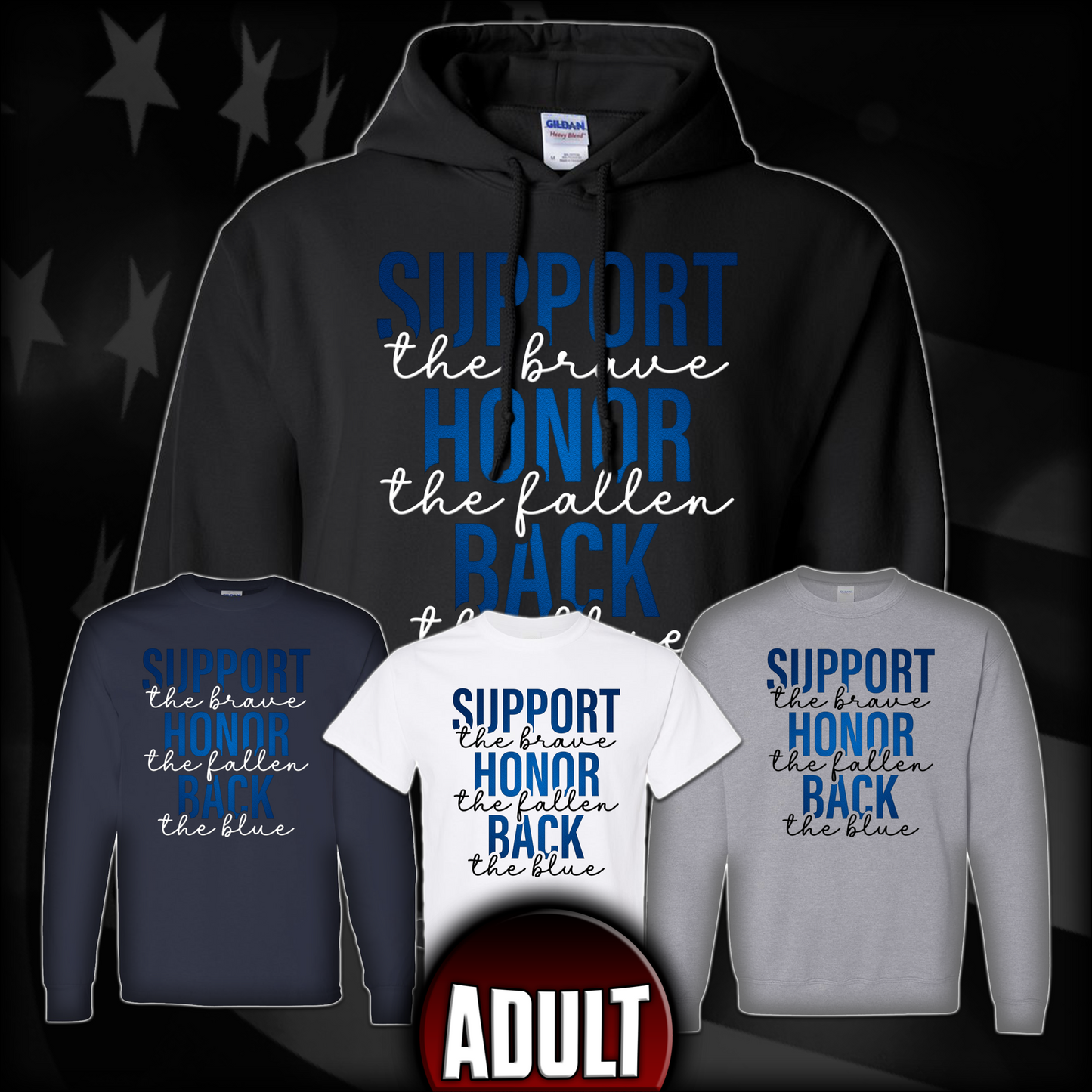 BACK THE BLUE #4 (ADULT)